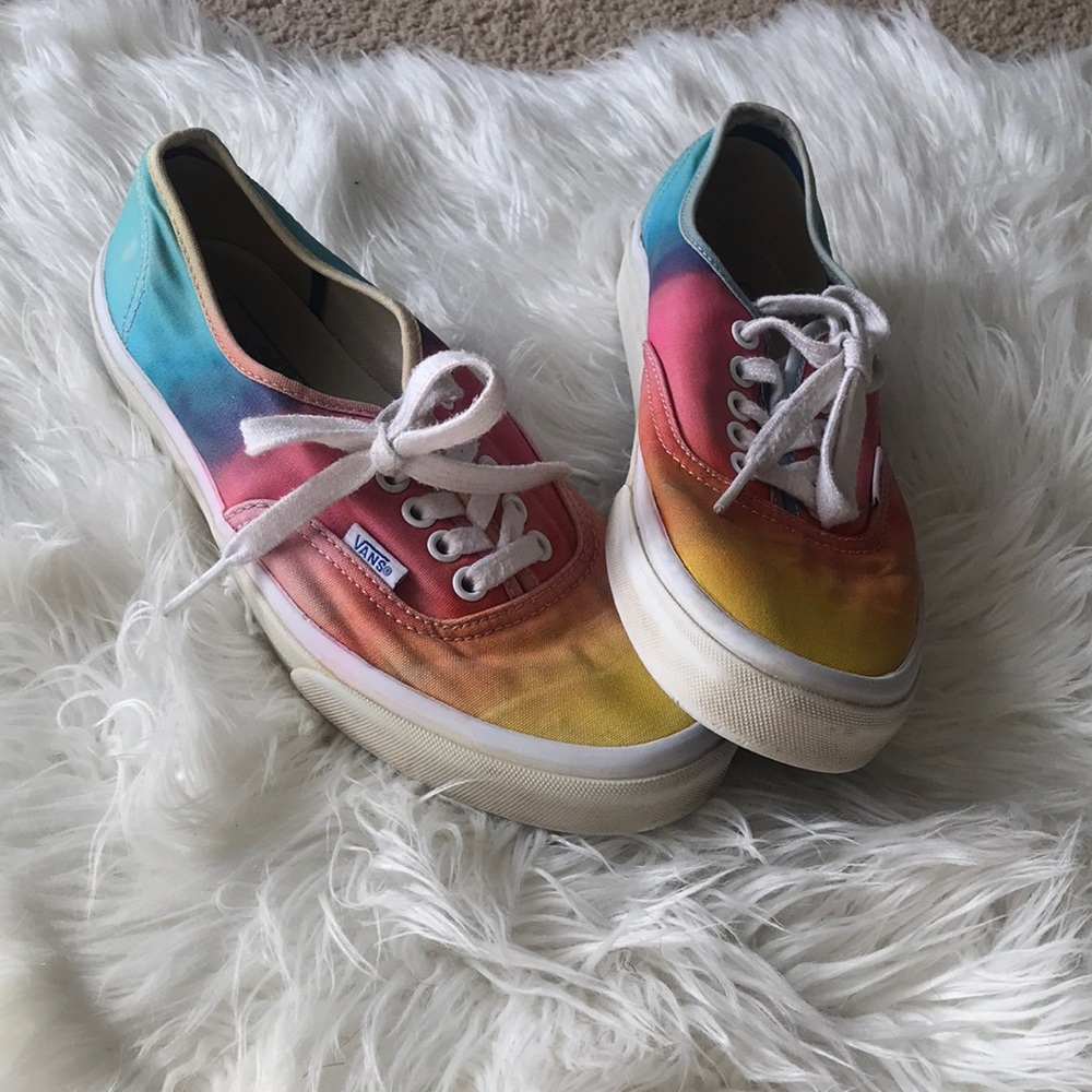 Ombré rainbow vans